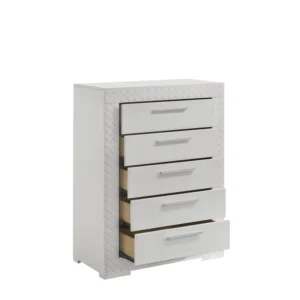 دراور مدل لوتوس AVI-DR010 مدرن با ساختار مقاوم از چوب ام دی اف و روکش رنگی براق، گزینه‌ای عالی برای افرادی است که به زیبایی و کارایی اهمیت می‌دهند. طراحی شیک و خطوط  ظریف آن، جلوه‌ای خاص به فضای داخلی می‌بخشد و با پنج کشو بزرگ، امکان ساماندهی لباس‌ها و وسایل شخصی را فراهم می‌کند. دستگیره‌های دراور مدل لوتوس AVI-DR010 فلزی مقاوم، علاوه بر زیبایی، استفاده از کشوها را آسان کرده‌اند. این محصول با ترکیب استحکام و ظرافت، برای اتاق خواب یا نشیمن مناسب است و به راحتی با سبک‌ های مختلف دکوراسیون هماهنگ می‌شود. کیفیت بالای مواد و پوشش مقاوم باعث دوام طولانی مدت آن می‌شود. با داشتن این دراور، علاوه بر نظم‌دهی به وسایل، به زیبایی دکوراسیون خود نیز افزوده‌اید. مزایای دراور مدل لوتوس AVI-DR010: ساخته شده از چوب ام دی اف با کیفیت بالا دارای روکش رنگی براق و مقاوم پنج کشو جادار برای ذخیره‌سازی وسایل دستگیره‌های فلزی زیبا و بادوام طراحی مدرن و هماهنگ با سبک‌های مختلف مناسب برای اتاق خواب و نشیمن ساختار مقاوم و طول عمر بالا کمک به سازماندهی فضای داخلی افزایش زیبایی دکوراسیون محیط