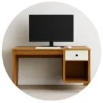 میز کامپیوتر مدل آویسا AVI-CDE064 مینیمال چوبی با کشو سفید میز کامپیوتر مدل آویسا AVI-CDE064 مینیمال یکی از بهترین انتخابها برای کسانی است که به دنبال ترکیب زیبایی، سادگی و کارایی در فضای کاری یا مطالعه خود هستند. این میز مطالعه مدرن با طراحی مینیمال و پایههای مخروطی، علاوه بر ظاهر شیک، عملکردی عالی برای استفاده روزانه دارد. سطح چوبی طبیعی در کنار کشوی سفید با دستگیره مشکی، تضادی چشمنواز ایجاد کرده که هم با دکوراسیون مدرن هماهنگ است و هم حس گرما و آرامش را به محیط منتقل میکند. استفاده از این میز کامپیوتر مینیمال در اتاق کار یا اتاق خواب، فضایی منظم و الهامبخش برای مطالعه و کار فراهم میآورد. ویژگیهای طراحی میز کامپیوتر مینیمال میز کامپیوتر مدل آویسا AVI-CDE064 مینیمال با الهام از سبک mid-century طراحی ساده و مینیمال با خطوط روان و پایههای مخروطی ساختهشده از MDF با روکش چوب طبیعی مقاوم کشوی سفید با دستگیره مشکی برای نگهداری لوازم ضروری سطح صاف و مقاوم برای لپتاپ، کتاب یا وسایل تزئینی ابعاد مناسب برای فضاهای کوچک و متوسط ترکیب رنگ طبیعی چوب با سفید و مشکی برای جلوهای خاص مشخصات فنی میز کامپیوتر مینیمال میز کامپیوتر مدل آویسا AVI-CDE064 مینیمال چوبی با کشو سفید برای اتاق کار این میز کامپیوتر مدل آویسا AVI-DE064 مینیمال علاوه بر زیبایی، از نظر عملکرد نیز کامل است. کشوی سفید فضای کافی برای نگهداری لوازم کامپیوتر یا وسایل شخصی فراهم میکند. پایههای مخروطی علاوه بر استحکام، جلوهای خاص به طراحی مینیمال آن میدهند. رنگ طبیعی چوب در کنار سفید و مشکی، ترکیبی هماهنگ و مدرن ایجاد کرده است. ابعاد میز به گونهای طراحی شده که در فضاهای کوچک نیز قابل استفاده باشد، بدون آنکه از زیبایی یا کارایی آن کاسته شود. این میز مطالعه مدرن برای دانشجویان، کارمندان یا هر فردی که به دنبال محیطی آرام و منظم است، انتخابی عالی محسوب میشود. چرا میز کامپیوتر مینیمال بهترین انتخاب است؟ میز کامپیوتر مینیمال برای اتاق کار و میز مطالعه کوچک هماهنگی با سبکهای مدرن و مینیمال مناسب برای اتاق کار یا اتاق خواب نصب آسان و ساختار مقاوم برای استفاده روزانه طراحی جمعوجور برای فضاهای محدود ترکیب رنگ طبیعی چوب با سفید و مشکی برای جلوهای خاص ایجاد محیطی الهامبخش برای مطالعه و کار